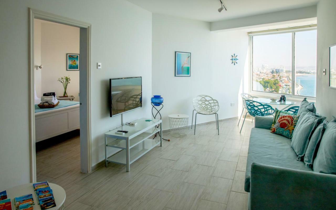 Luxury Penthouse 1Br-Seafront-Seasonal Pool-Central Larnaca Exteriér fotografie